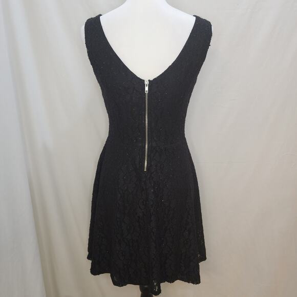 NWT Speechless Black Sequin Lace Cocktail Dress, Juniors, Size 9 - Picture 3 of 8